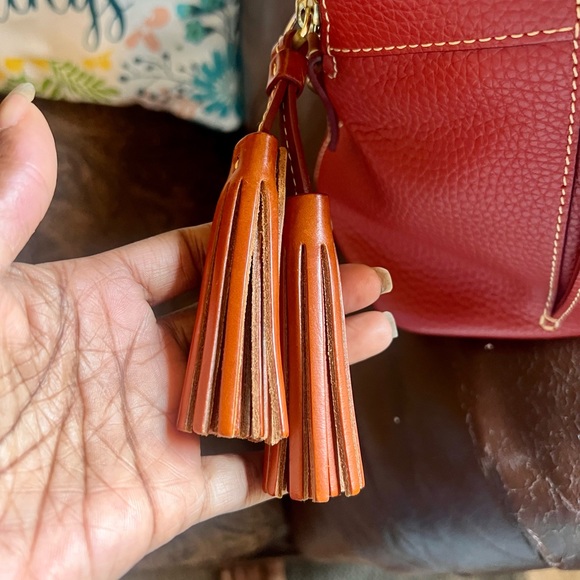 Dooney & Bourke Aubrey Satchel in Terracotta. - Picture 3 of 7
